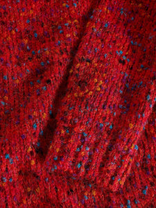 Textured V- Neck Sweater