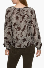 Load image into Gallery viewer, Paisley Long Sleeve Blouse
