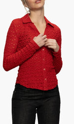 Load image into Gallery viewer, Dreamgirl Lace Button Up

