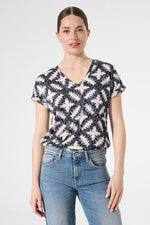 Load image into Gallery viewer, V-Neck Print T-Shirt
