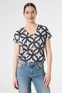 V-Neck Print T-Shirt