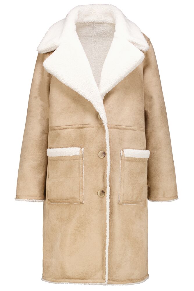 Reversible Faux Suede & Sherpa Jacket