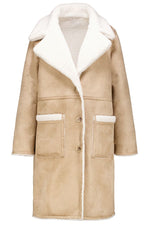 Load image into Gallery viewer, Reversible Faux Suede &amp; Sherpa Jacket
