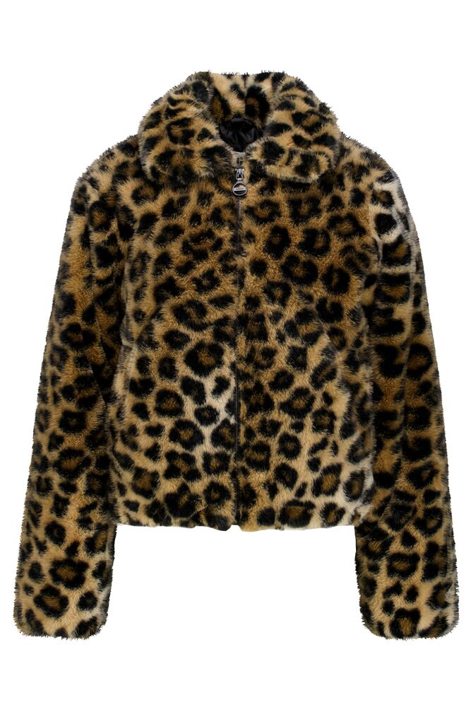 Leopard Faux Fur Jacket