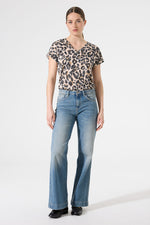 Load image into Gallery viewer, V-Neck Print T-Shirt
