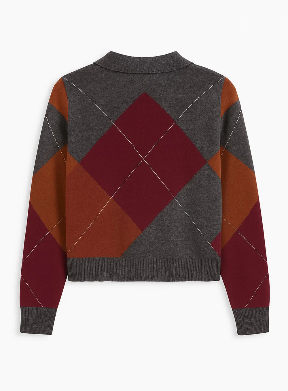 Marta Johnny Colar Argyle Sweater