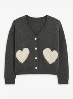 Load image into Gallery viewer, Kyara Heart VCardigan
