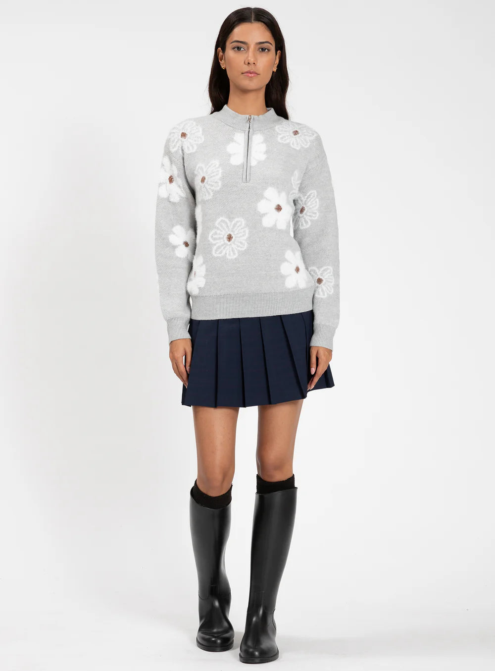 Leane Mock Neck 1/2 Zip