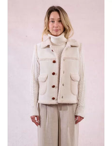 Faux Sheepskin Vest