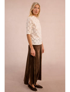 Semi Sheer Lace Top