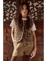 Load image into Gallery viewer, Faux Fur Leopard Vest
