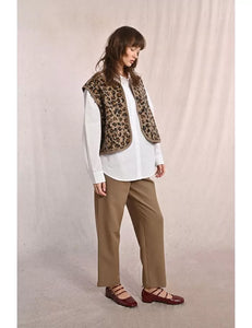 Faux Fur Leopard Vest