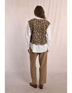 Faux Fur Leopard Vest