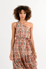 Load image into Gallery viewer, One Shoulder Printed Dress

