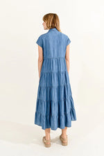 Load image into Gallery viewer, Chambray Shirt Dress
