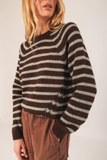 Load image into Gallery viewer, Bicolour Striped Sweater
