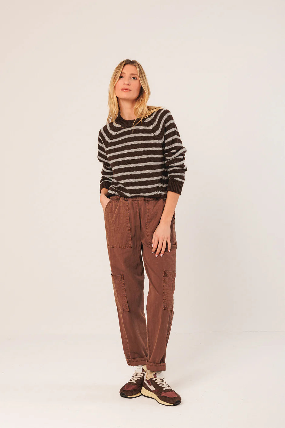 Bicolour Striped Sweater