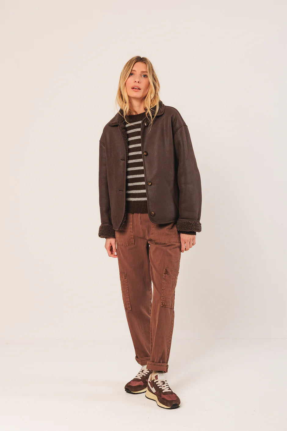 Bicolour Striped Sweater