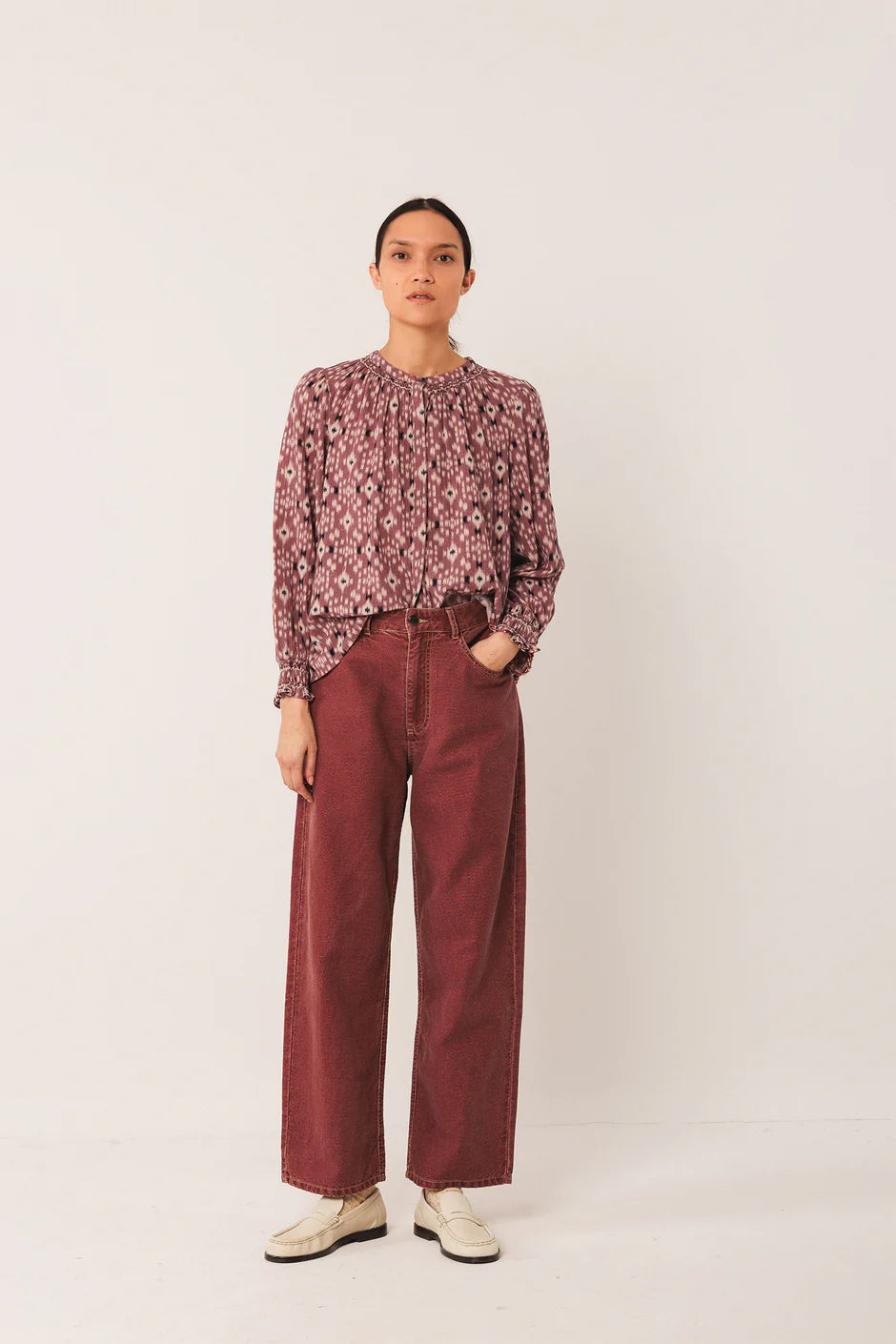 Ikat Print Shirt