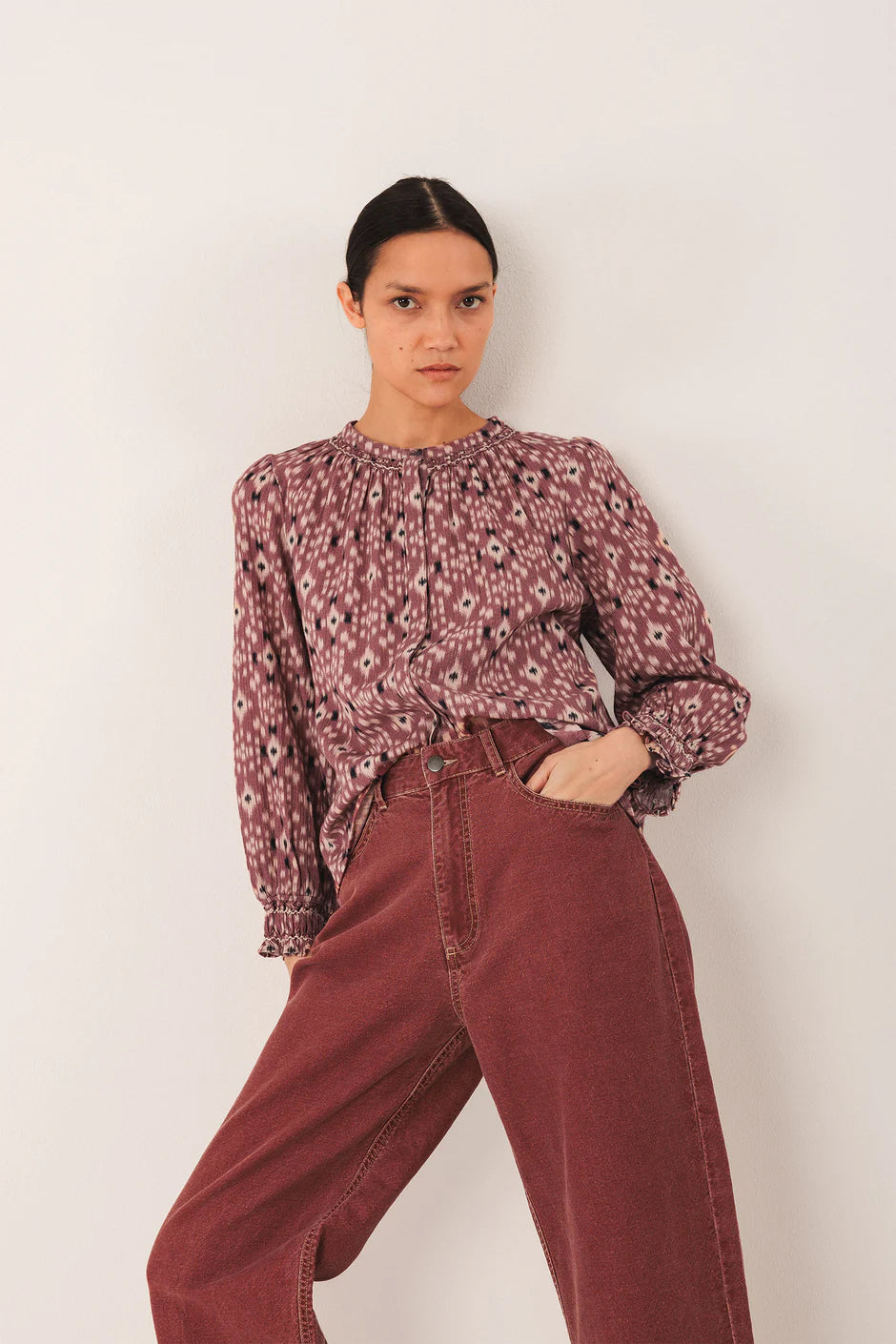 Ikat Print Shirt