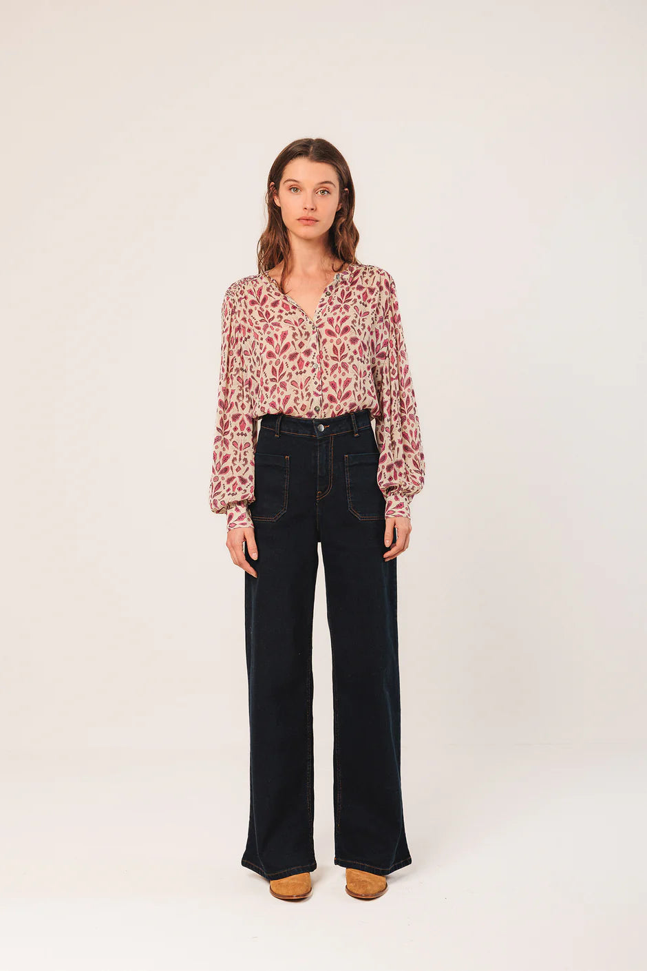 Smocked Detail Shirt