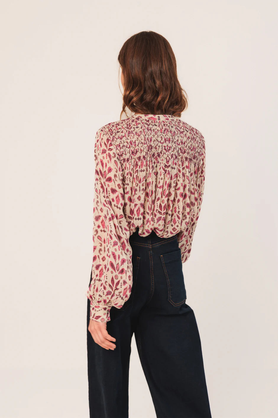 Smocked Detail Shirt
