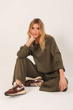 Load image into Gallery viewer, Drawstring Waist Sweatshirt
