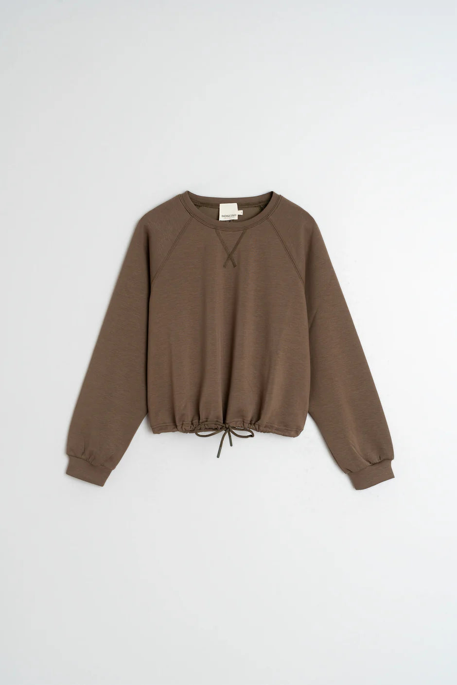 Drawstring Waist Sweatshirt
