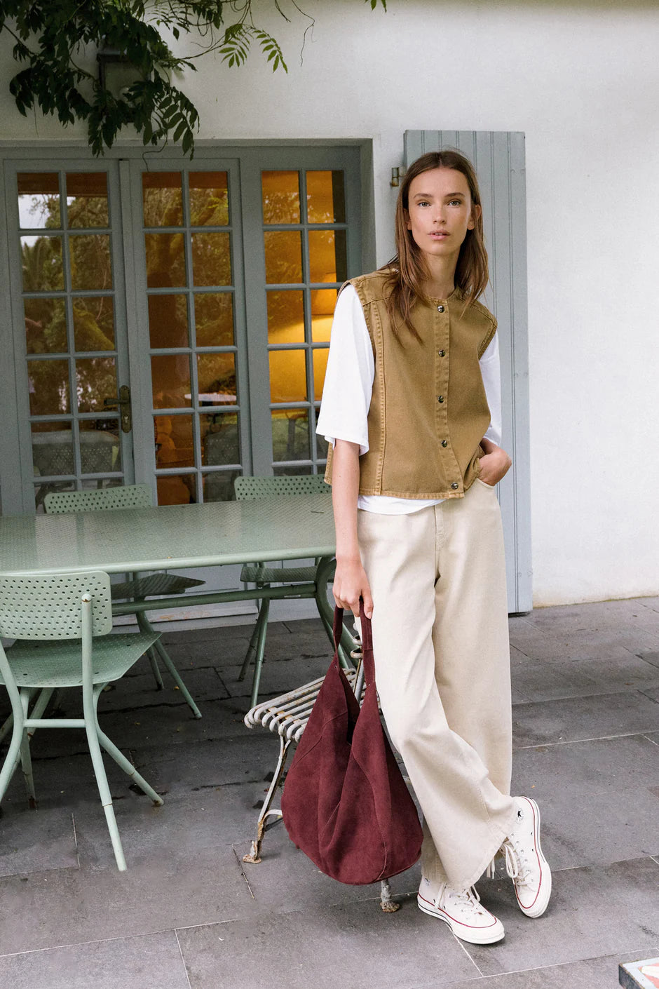 Suede Tote Bag