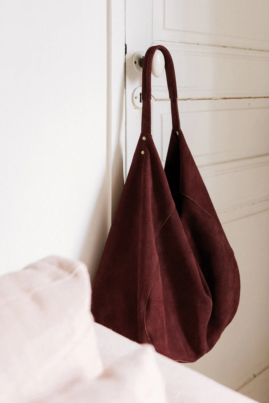 Suede Tote Bag