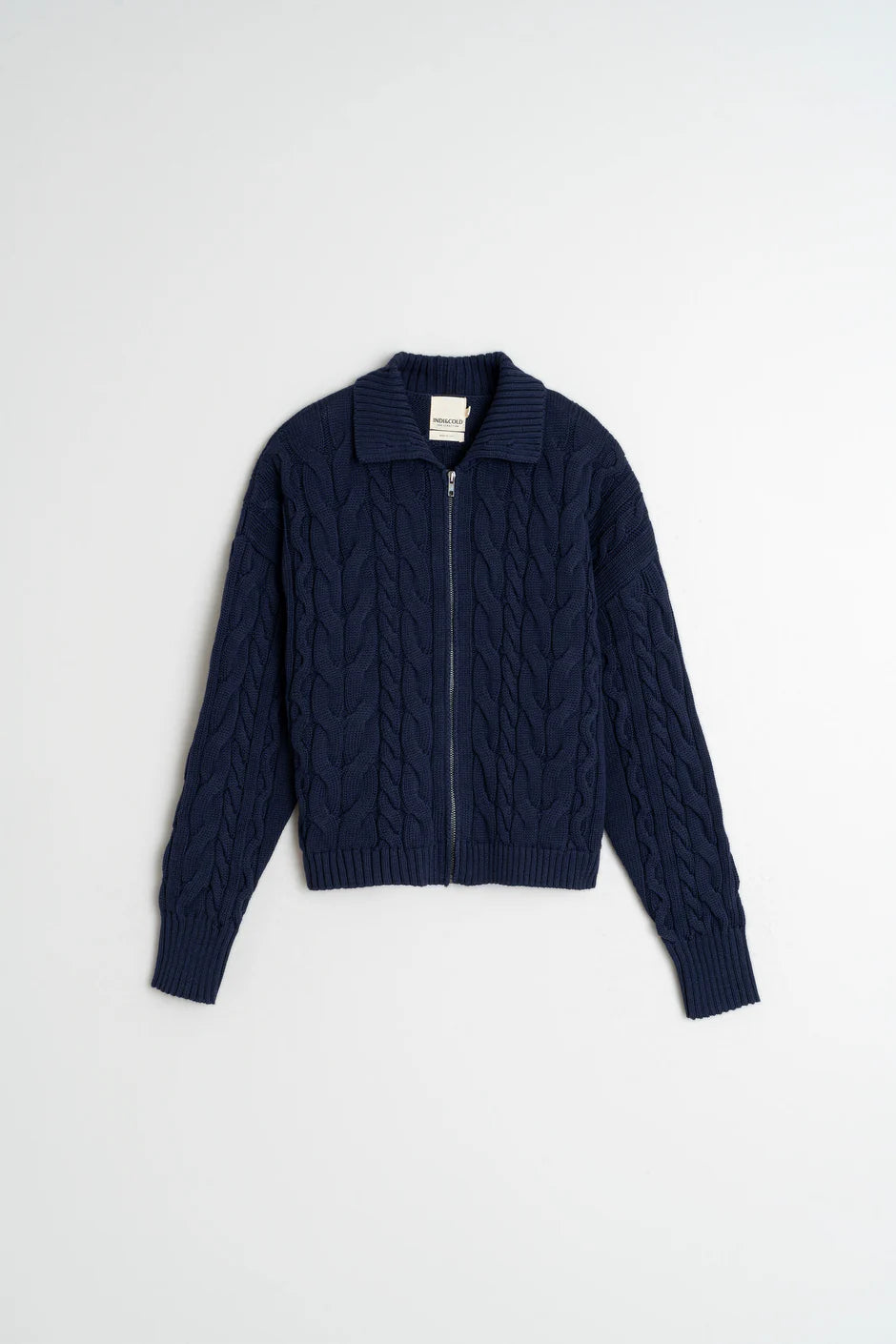 Cotton Cable Knit Cardigan