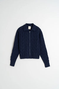 Cotton Cable Knit Cardigan