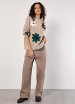 Load image into Gallery viewer, Embroidered Flower Pullover
