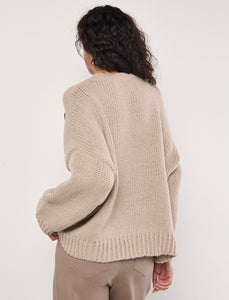 Embroidered Flower Pullover