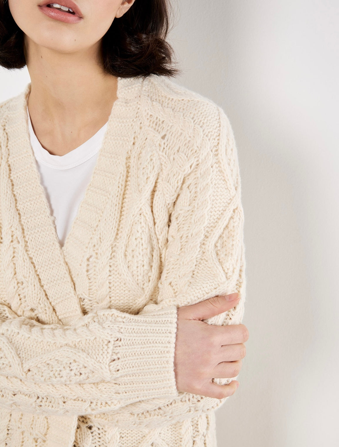 Chunky Cable Knit Cardigan