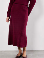 Load image into Gallery viewer, Cable Knit Midi Skirt
