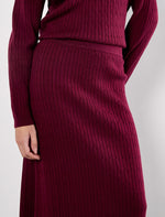 Load image into Gallery viewer, Cable Knit Midi Skirt
