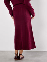 Load image into Gallery viewer, Cable Knit Midi Skirt
