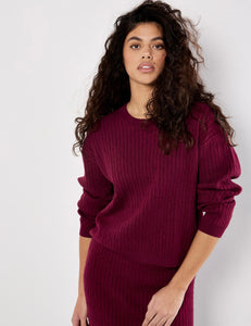 Fine Knit Cable Sweater