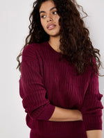 Load image into Gallery viewer, Fine Knit Cable Sweater
