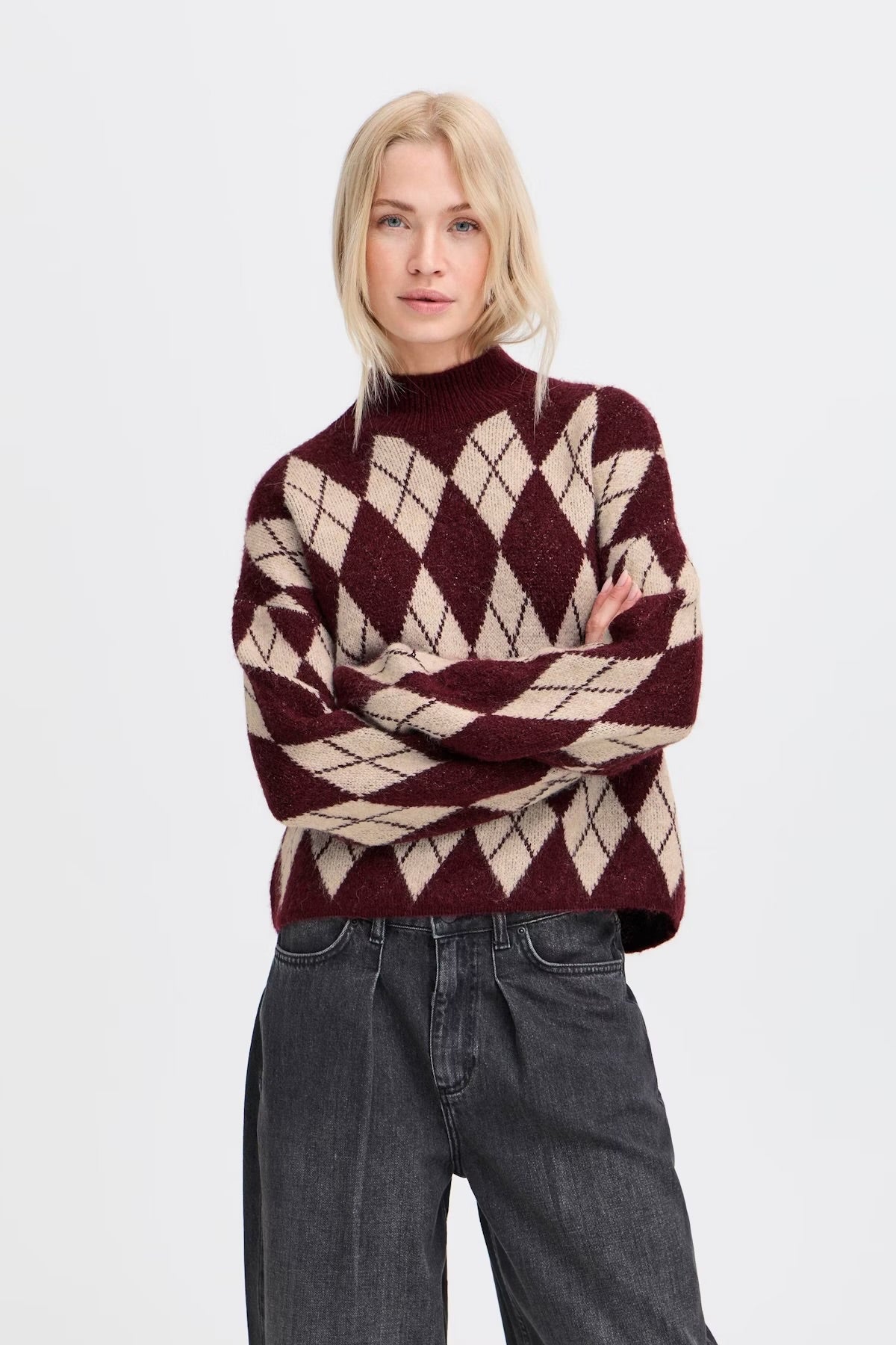 Nafta Argyle Pullover