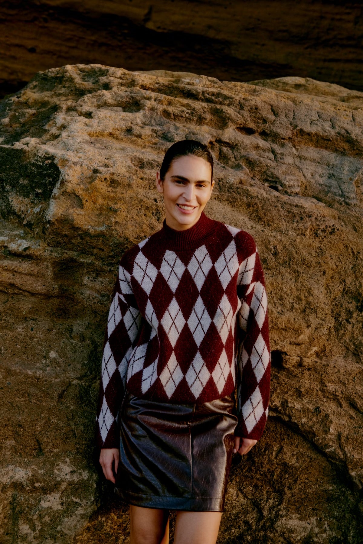 Nafta Argyle Pullover