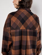 Load image into Gallery viewer, Oversized Check Shirt Mini Dress
