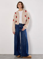 Load image into Gallery viewer, Chunky Knit Strawberry Cardigan
