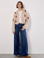 Load image into Gallery viewer, Chunky Knit Strawberry Cardigan
