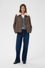 Load image into Gallery viewer, Sylvia Sherpa Collared Coat
