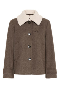 Sylvia Sherpa Collared Coat