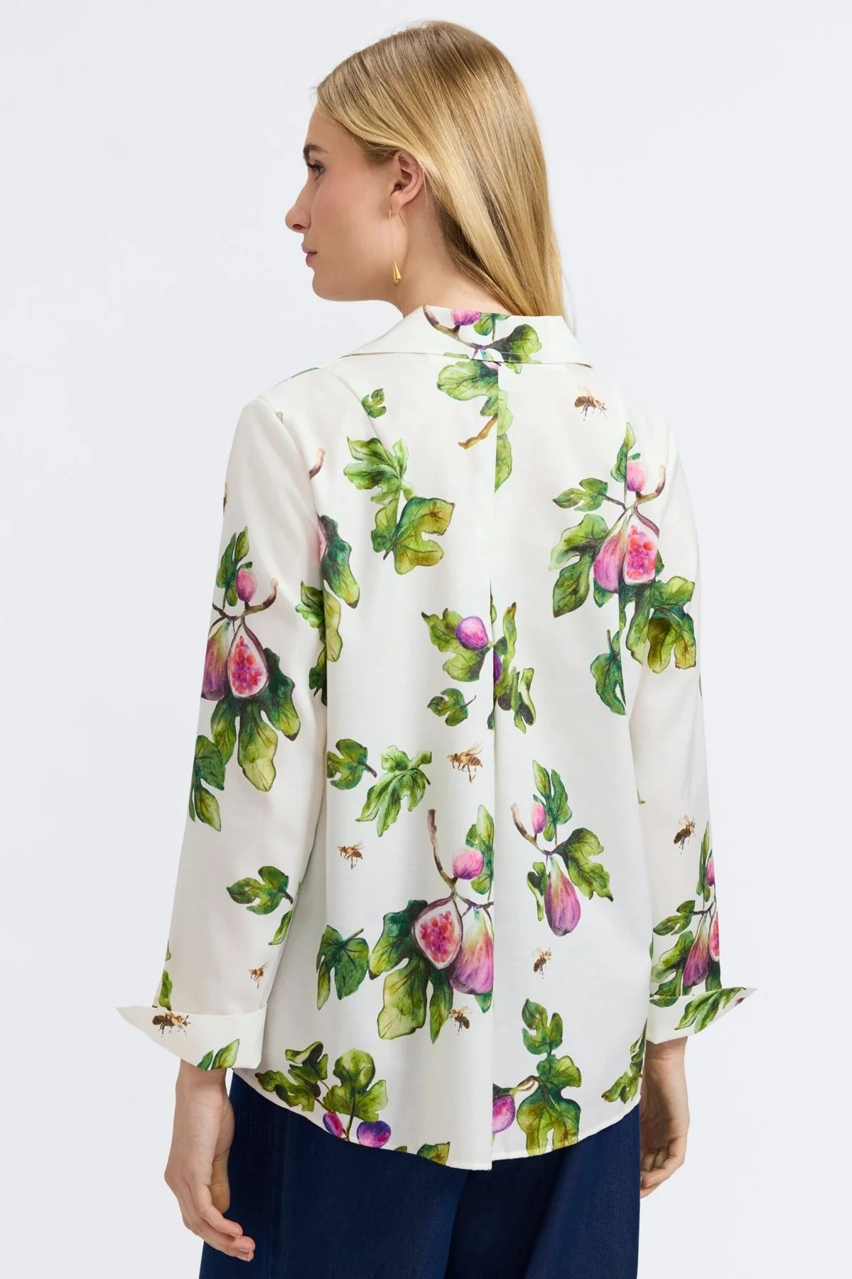 Agnes Fig Print Long Sleeve Shirt