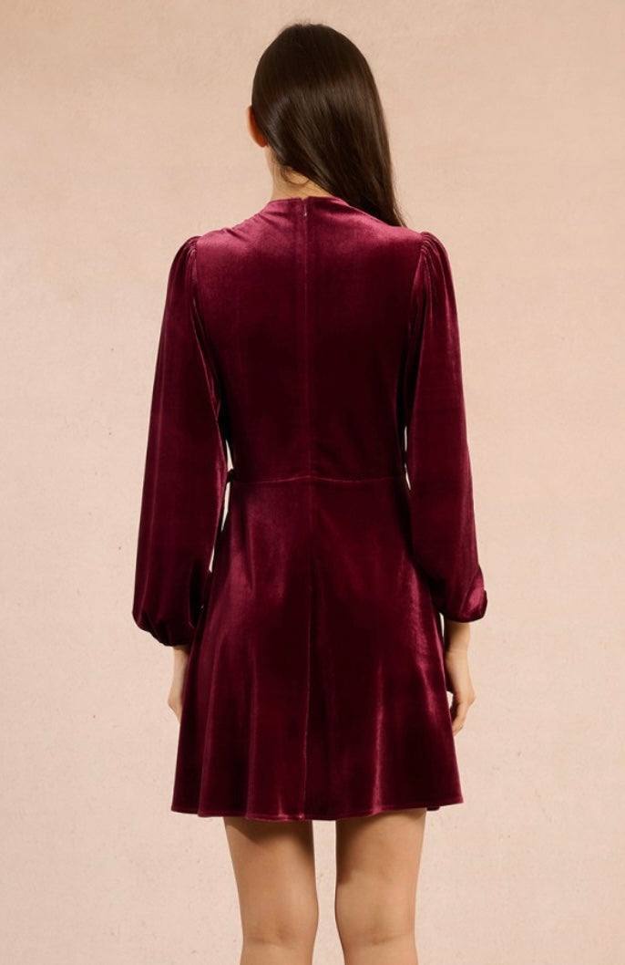 Velvet Wrap Dress