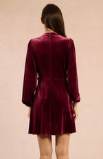Load image into Gallery viewer, Velvet Wrap Dress
